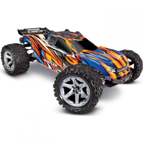 Радиоуправляемый трагги TRAXXAS Rustler 4X4 VXL - TRA67076-4-OR