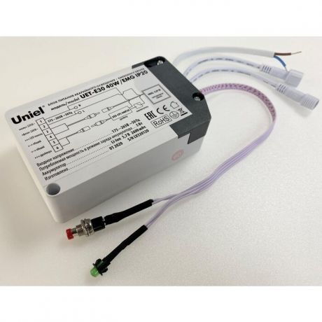 Блок аварийного питания Uniel (UL-00006766) 3,7V 40W IP20 2,6A UET-E30 40W/EMG IP20