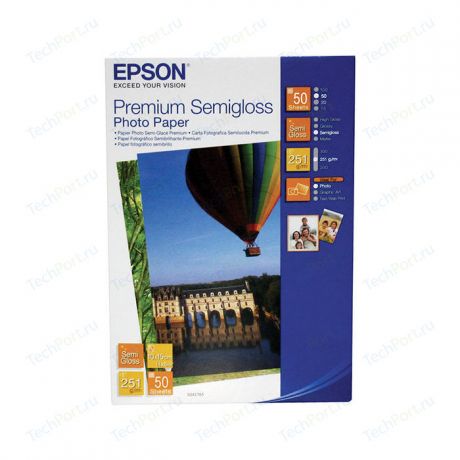 Бумага Epson фотобумага полуглянцевая (10х15/251 г/м2/50 листов) C13S041765