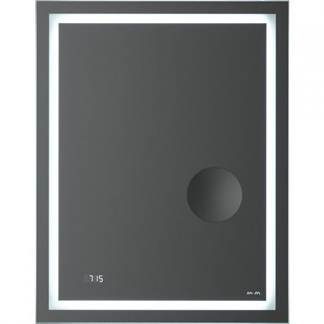 Зеркало Am.Pm Gem 55 подсветка LED, часы и косметическое зеркало (M91AMOX0553WG)