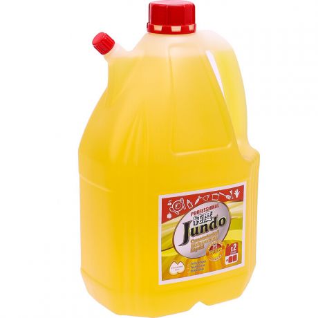 Гель для мытья посуды и детских принадлежностей Jundo Juicy Lemon, с гиалуроновой кислотой, концентрат, 4 л