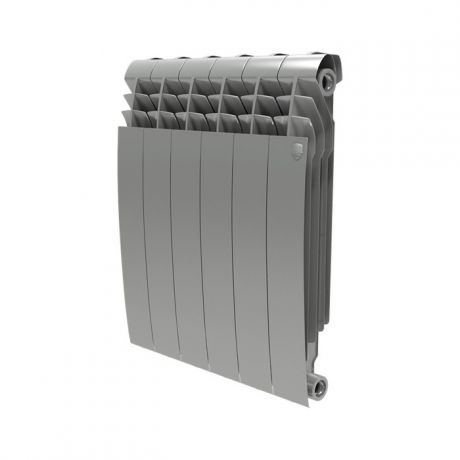 Радиатор отопления ROYAL Thermo BiLiner 500 биметаллический, 8 секций, silver satin (RTBSS50008)