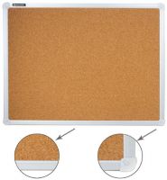 Доска пробковая для объявлений Brauberg 45х60 см, алюминиевая рамка (231711)