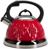 Чайник со свистком REGENT-INOX 94-1503 Promo, 2,3 л, красный