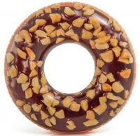 Надувной круг Intex "Пончик шоколад-орех", 114 см (с56262)