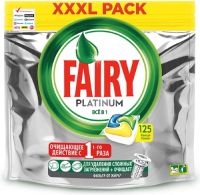 Капсулы для посудомоечных машин Fairy Platinum All in One Lemon, 125 шт