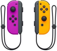 Набор контроллеров Nintendo Joy-Con, 2 шт неоновый фиолетовый/оранжевый (HAC-A-JAPAA)