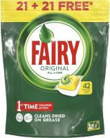 Капсулы для посудомоечной машины Fairy Original All in One Lemon, 42 капсулы