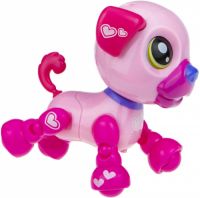 Интерактивная игрушка 1toy Озорной щенок, со звуковыми эффектами, розовый (Т16937)