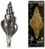 Светодиодная лампа Gauss Filament TL120 6W 200lm 2400К Е27 Gray flexible (166802008)