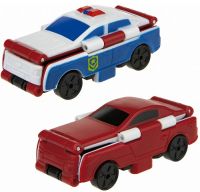 Игрушка-автовывернушка 1toy "Transcar 2 в 1: Патрульная машина/Спорткар" (Т18287)