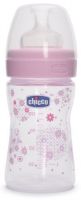 Бутылочка для кормления Chicco Well-Being Girl, 0+, 150 мл, розовая (310205118) (00020611100050)