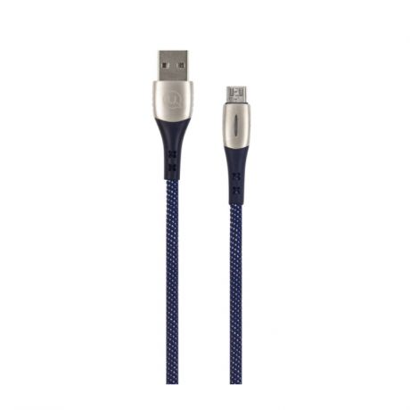 Дата-кабель Usams USB/micro USB SJ346 Smart Power off (синий)