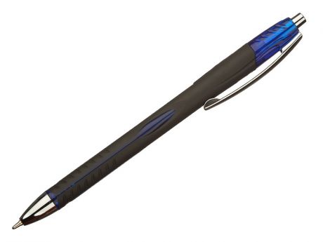Ручка шариковая Attache Selection Glide Aerogrip 0.7mm корпус Black, стержень Blue 803496