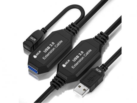 Аксессуар GCR USB 3.0 AM/AF с 3-мя усилителями сигнала и дополнительным питанием 15m GCR-51925