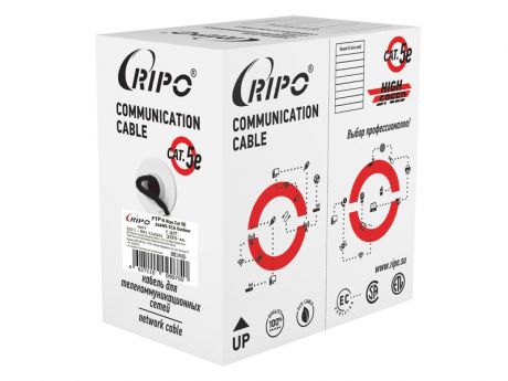 Сетевой кабель Ripo FTP4 cat.5e 24AWG Cu Outdoor 305m 001-122025