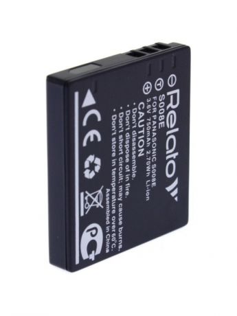 Аккумулятор Relato S008E для Panasonic DMC-FX30/ FX33/ FX35/ FX37/ FX500/ FX55/ FS3/ FS5/ FS20