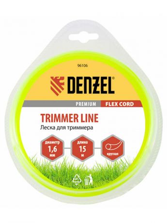 Леска для триммера Denzel Flex Cord 1.6mm х 15m 96106
