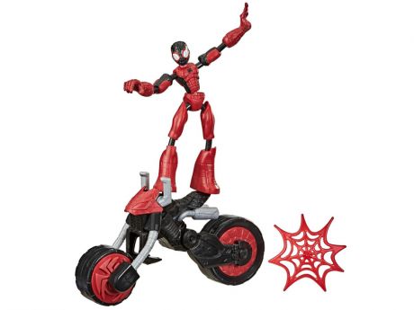 Игрушка Hasbro Бенди Человек Паук на мотоцикле F02365L0
