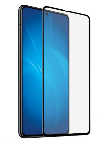 Закаленное стекло DF для Samsung Galaxy A72 (4G/5G) Full Screen+Full Glue Black Frame sColor-115
