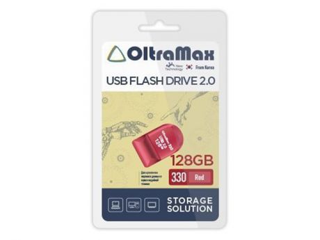 USB Flash Drive 128Gb - OltraMax 330 2.0 OM-128GB-330-Red