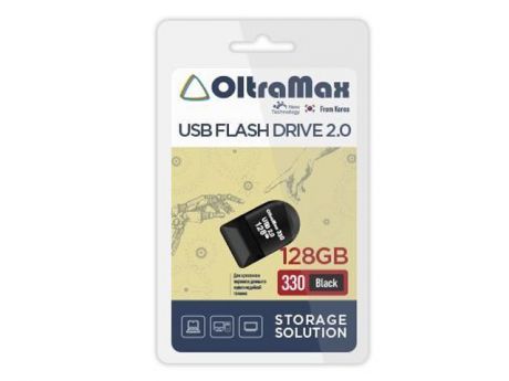 USB Flash Drive 128Gb - OltraMax 330 2.0 OM-128GB-330-Black