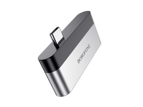 Аксессуар Borofone DH2 USB Type-C - USB 3.0 + HDMI Silver-Black