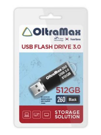 USB Flash Drive 512Gb - OltraMax 260 3.0 Black OM-512GB-260-Black