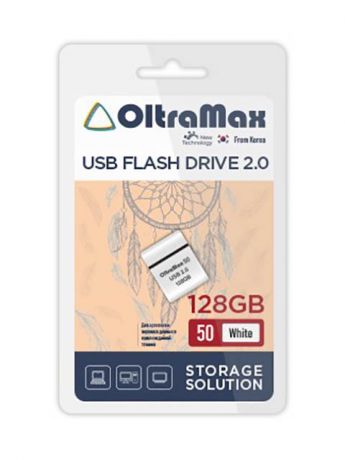 USB Flash Drive 128Gb - OltraMax 50 2.0 White OM-128GB-50-White