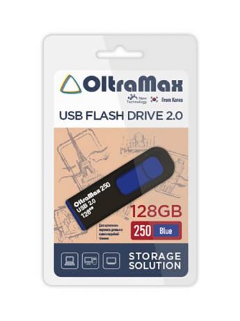 USB Flash Drive 128Gb - OltraMax 250 2.0 Blue OM-128GB-250-Blue