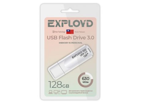 USB Flash Drive 128Gb - Exployd 630 3.0 White EX-128GB-630-White