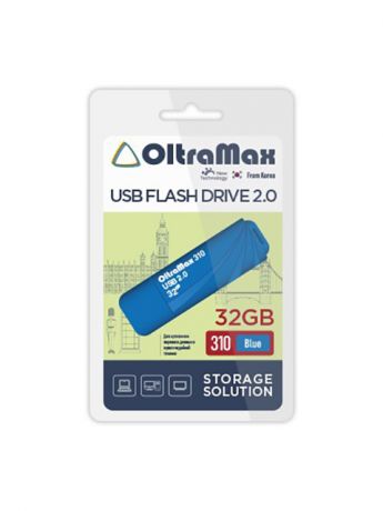 USB Flash Drive 32GB - OltraMax 310 2.0 OM-32GB-310-Blue