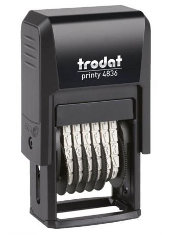 Нумератор Trodat 6-разрядный15х3,8mm 4836 Black 53199