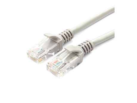 Сетевой кабель Bion UTP cat.5e CCA 50cm Grey BCL-PP12-0.5M