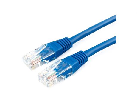 Сетевой кабель Bion UTP cat.5e CCA 1m Blue BCL-PP12-1M/B