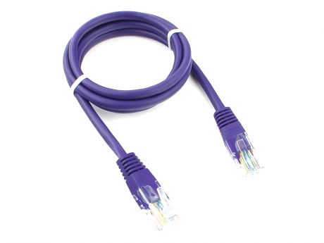 Сетевой кабель Bion UTP cat.5e CCA 2m Purple BCL-PP12-2M/V