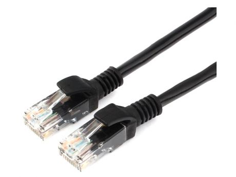Сетевой кабель Bion UTP cat.5e CCA 2m Black BCL-PP12-2M/BK