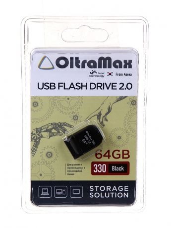 USB Flash Drive 64Gb - OltraMax 330 OM-64GB-330-Black