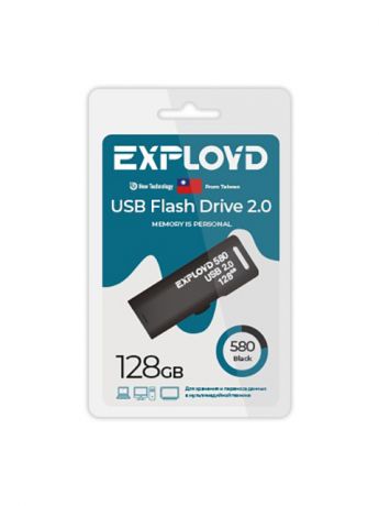 USB Flash Drive 128Gb - Exployd 580 EX-128GB-580-Black