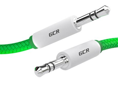Аксессуар GCR Jack 3.5mm - Jack 3.5mm 0.5m Green-White GCR-AVC8262-0.5m