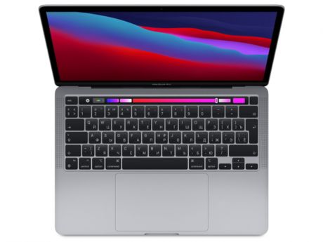 Ноутбук APPLE MacBook Pro 13 (2020) Space Grey MYD92RU/A (Apple M1/8192Mb/512Gb SSD/Wi-Fi/Bluetooth/Cam/13.3/2560x1600/Mac OS)