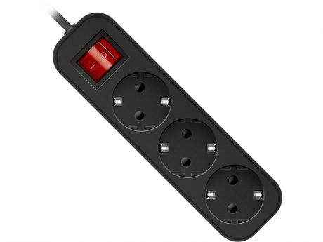 Удлинитель Defender G318 3 Sockets 1.8m Black 99333