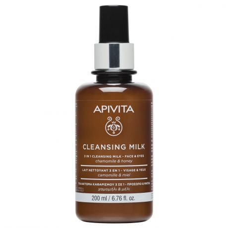 Apivita Очищающее молочко 3 в 1 для лица и глаз, 200 мл (Apivita, Очищение для лица)