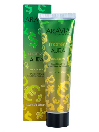 Aravia professional Крем для рук с маслом арганы и золотыми частицами 100 мл (Aravia professional, SPA маникюр)