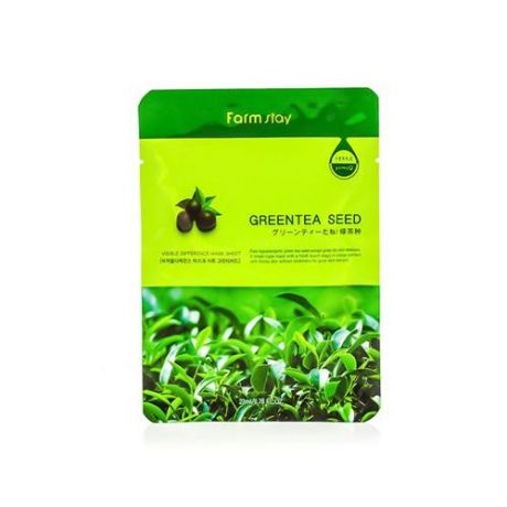 Farmstay Тканевая маска с натуральным экстрактом семян зеленого чая, 23 мл (Farmstay)