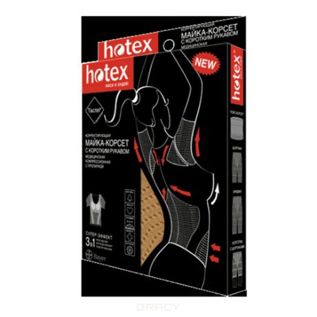 Hotex Майка - корсет короткий рукав черный (Hotex)