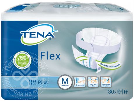 Подгузники для взрослых Tena Flex Plus M 30шт