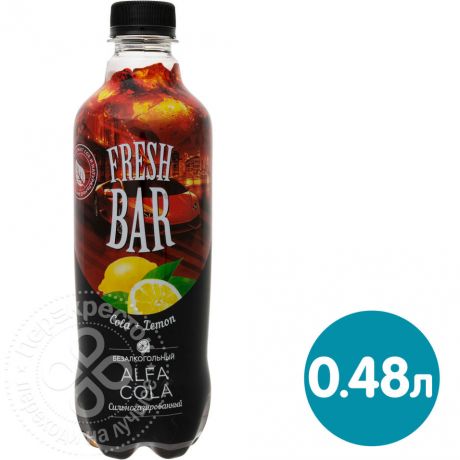 Напиток Fresh Bar Alfa Cola 480мл (упаковка 12 шт.)
