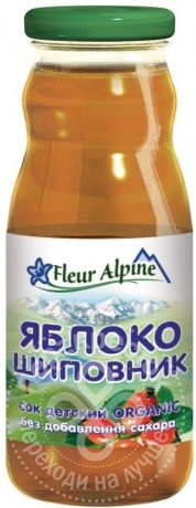 Сок Fleur Alpine Яблоко-шиповник 200мл (упаковка 6 шт.)