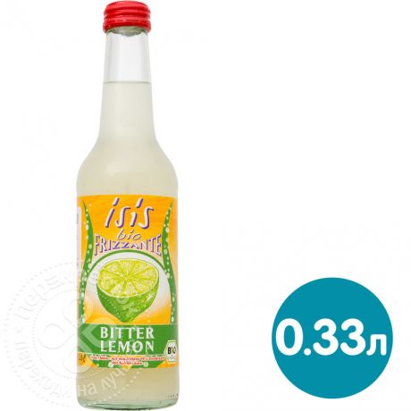 Напиток сокосодержащий Isis Bio Лимон газированный 330мл